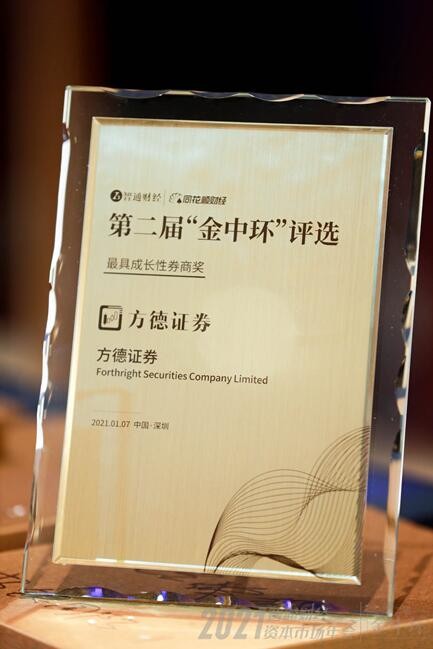 方德 成立三年，方德港美股何以拿下2021智通財經最具成長性券商獎